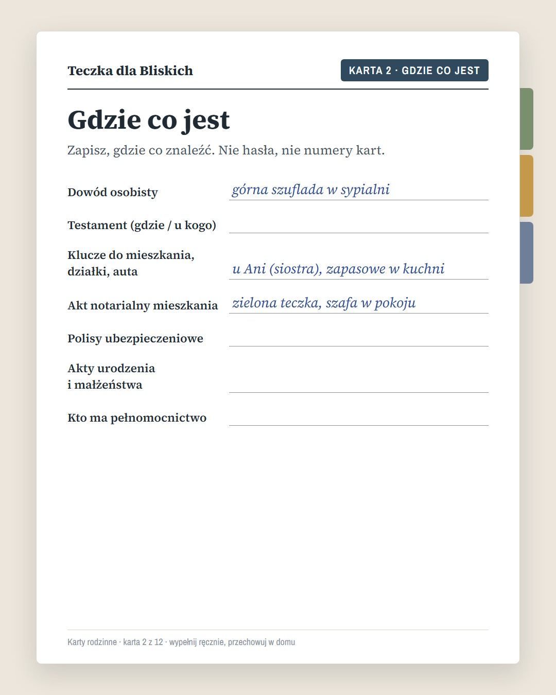 Teczka dla Bliskich · 6